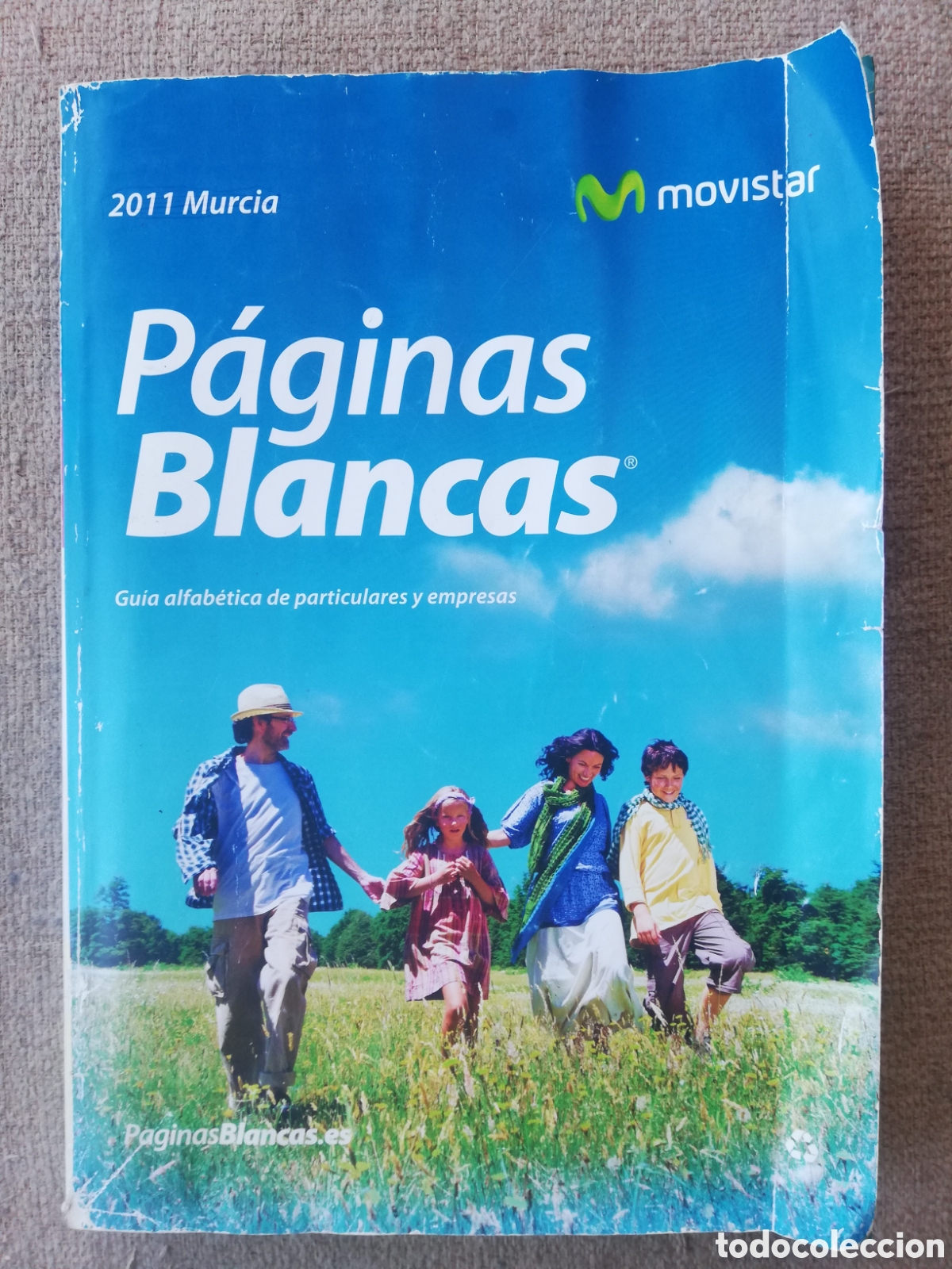 Cat&aacute;logos publicitarios: P&aacute;ginas blancas amarillas en un solo tomo de Murcia, a&ntilde;o 2011
