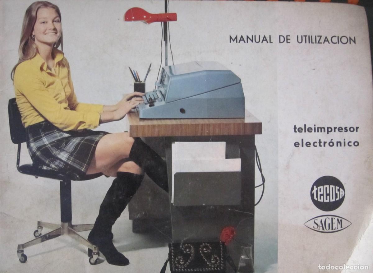Cataloghi pubblicitari: manual de utilizaci&oacute;n Teleimpresor electr&oacute;nico telex. Tecosa