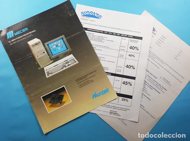 Werbekataloge: TARIFAS DE PRECIO EURONEC Y CATALOGO ORDENADOR PC MECER 386, INFORM&Aacute;TICA, COMPONENTES, ETC