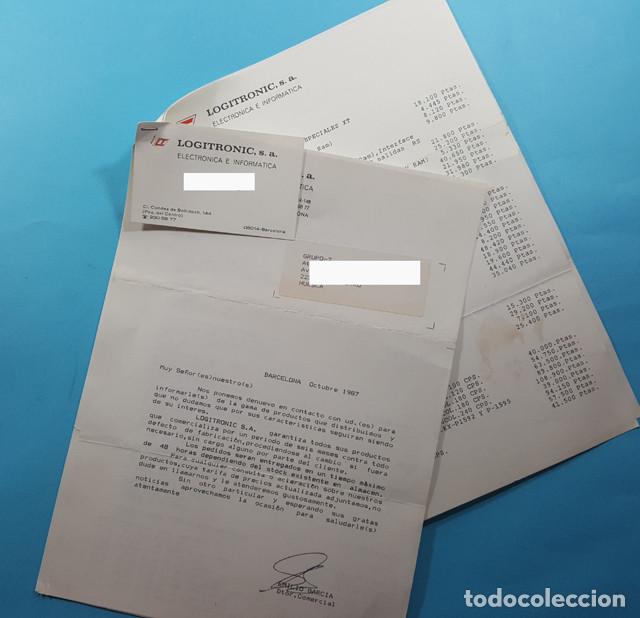 Werbekataloge: TARIFAS DE PRECIOS LOGOTRONIC 1987, INFORM&Aacute;TICA: ORDENADORES PC, COMPONENTES, CABLES...