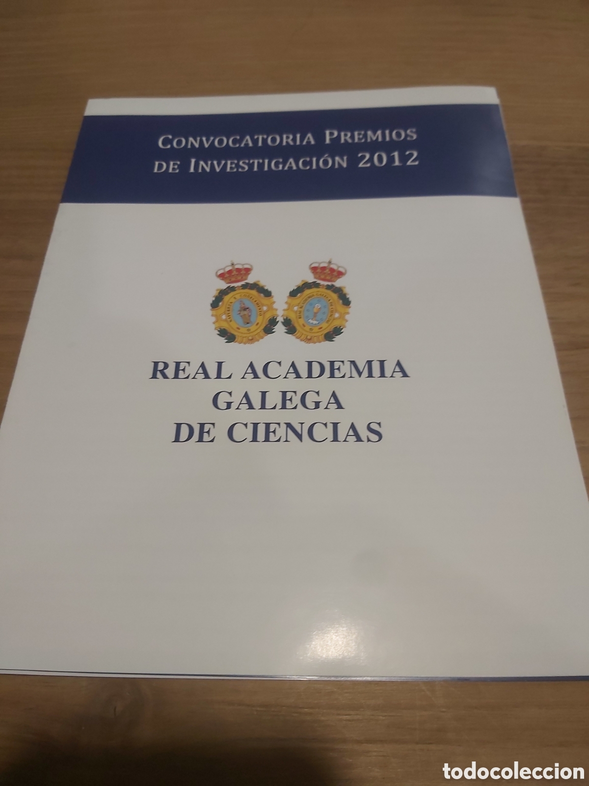 Catalogues publicitaires: Real academia gallega ciencias convocatoria premios investigaci&oacute;n 2012 cat&aacute;logo