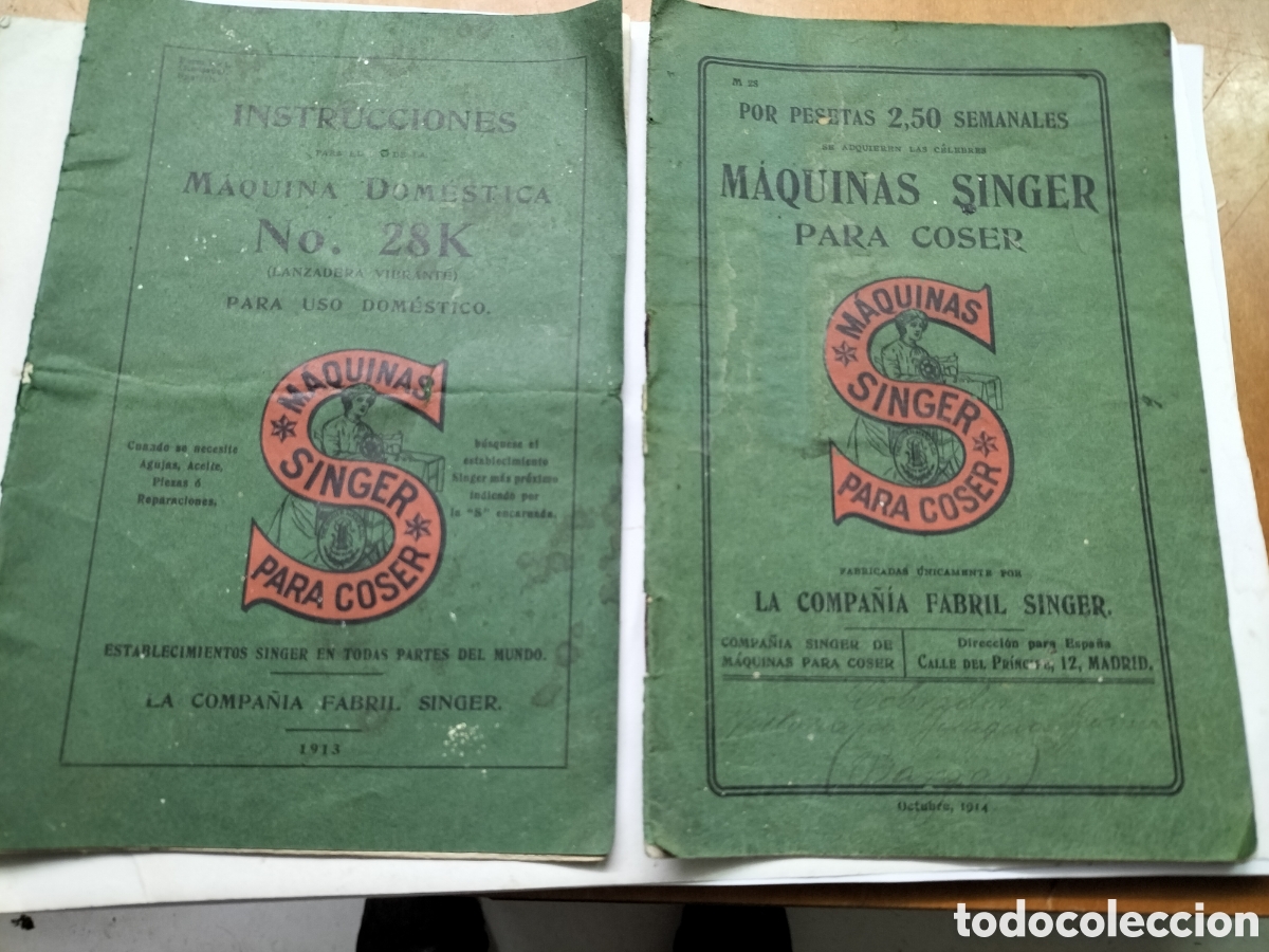 Werbekataloge: Singer. Instrucciones Y Cat&aacute;logo. 1913. 1914.