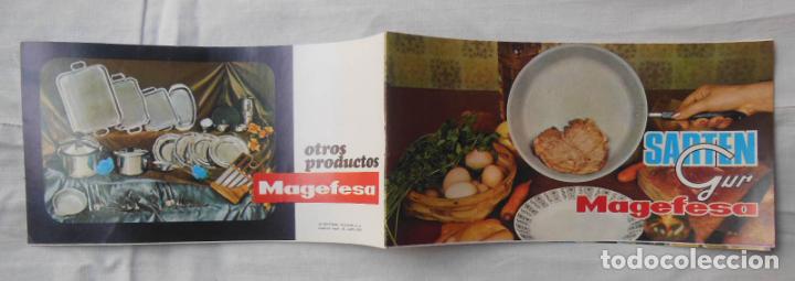 Cat&aacute;logos publicitarios: Folleto Publicidad : SARTEN GUR MAGEFESA, 1975