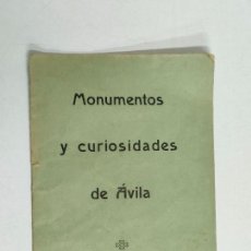 Catálogos publicitarios: ANTIGUO CATÁLOGO - MONUMENTOS Y CURIOSIDADES DE ÁVILA - IMP. EDITORIAL BARCELONESA - AÑO 1915