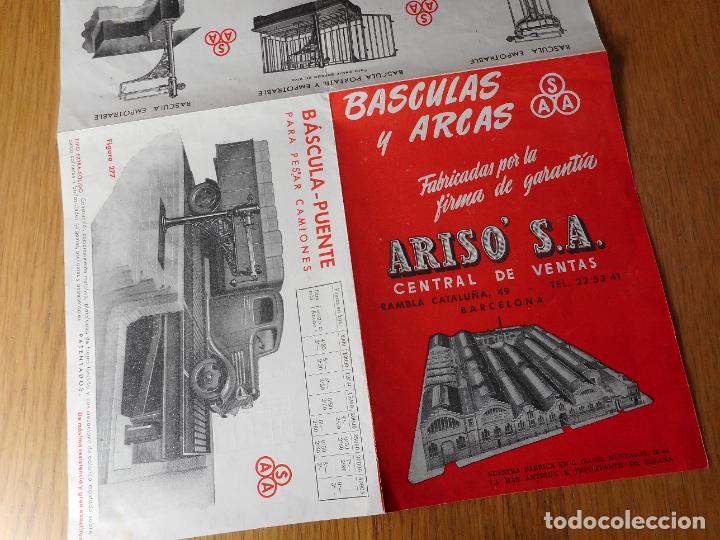 Catalogues publicitaires: ANTIGUO CATALOGO BASCULAS Y ARCAS ARISO S.A SANS BARCELONA A&Ntilde;OS 30,40?