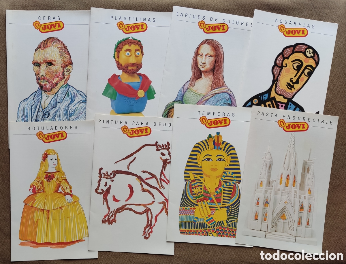 Cat&aacute;logos publicitarios: JOVI L&Aacute;PICES COLORES DIBUJO CERAS PLASTILINA FOLLETO PUBLICIDAD CAT&Aacute;LOGO A&Ntilde;OS '80