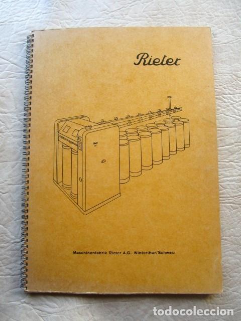 Cat&aacute;logos publicit&aacute;rios: antiguo catalogo manual recambios Rieter a&ntilde;o 1969 partes model D 0/2 telar hiladora industrial