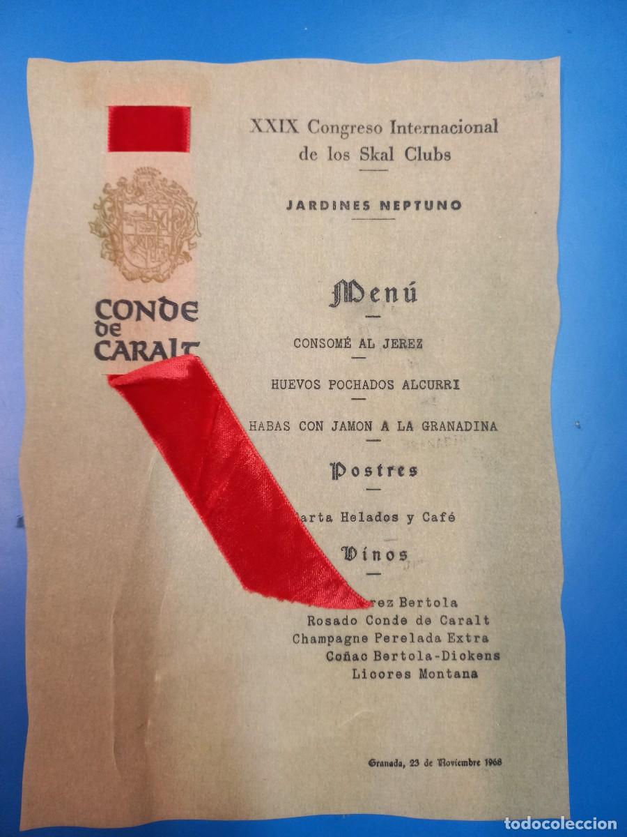 Cat&aacute;logos publicit&aacute;rios: CARTA MENU XXIX CONGRESO INTERNACIONAL DE LOS SKOL CLUBS