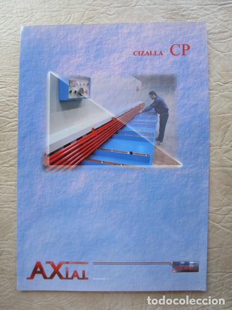 Cat&aacute;logos publicit&aacute;rios: antiguo catalogo industrial axial cizalla cp cortadora de chapa industrial