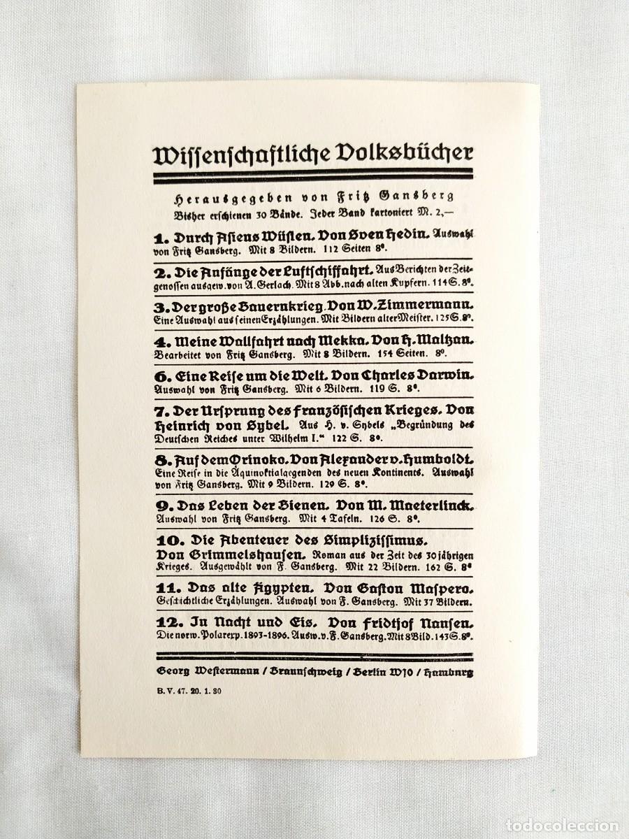 Cat&aacute;logos publicit&aacute;rios: A&Ntilde;OS VEINTE: CAT&Aacute;LOGO EN OCTAVILLA EDITORIAL ALEMANA GEORG WESTERMANN