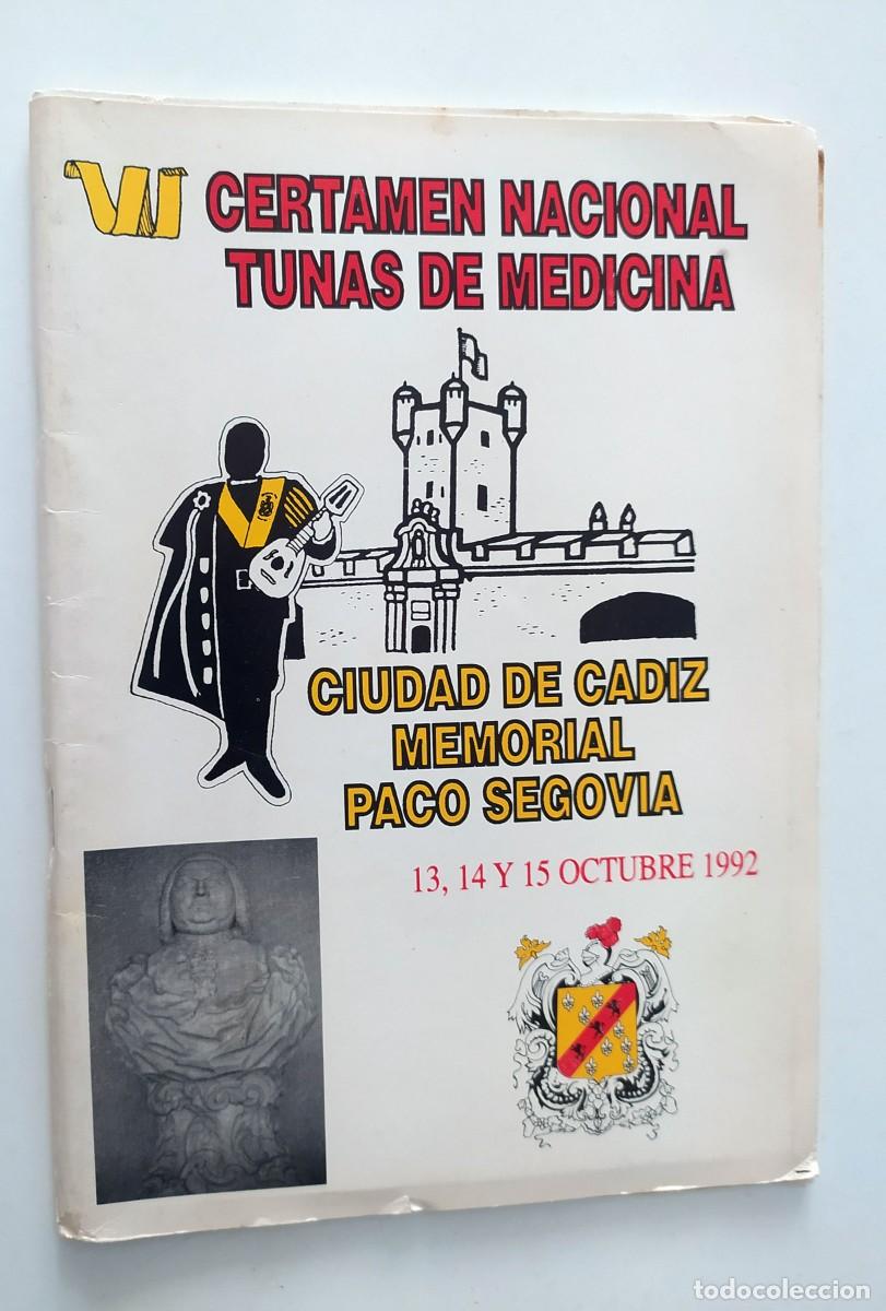 Werbekataloge: LIBRETO CERTAMEN NACIONAL DE TUNAS DE MEDICINA (C&Aacute;DIZ)