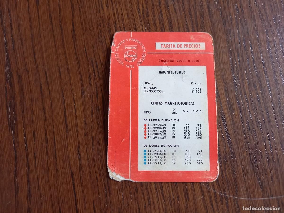 Catalogues publicitaires: tarifa de precios antigua, magnet&oacute;fonos, cintas ... Philips, a&ntilde;o 1966
