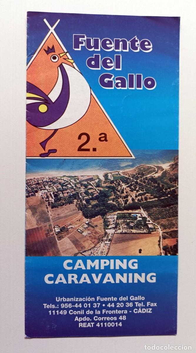 Cat&aacute;logos publicit&aacute;rios: FOLLETO PUBLICITARIO CAMPING FUENTE DEL GALLO, CONIL (C&Aacute;DIZ)