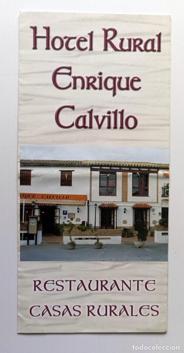Cat&aacute;logos publicit&aacute;rios: FOLLETO PUBLICITARIO HOTEL RURAL ENRIQUE CALVILLO, EL BOSQUE (C&Aacute;DIZ)