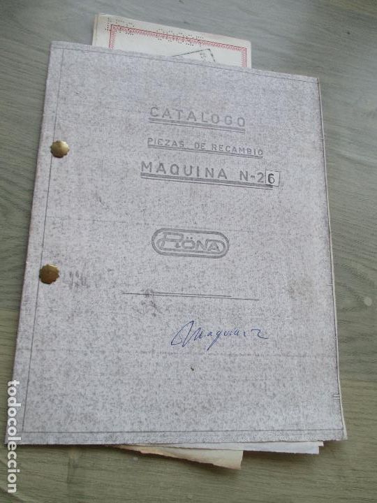 Cat&aacute;logos publicitarios: CARPETA CAT&Aacute;LOGO R&Ouml;NAD CON 3 FACTURAS, 2 LETRAS, FOLLETO DE : MANUEL NAVARRO DAV&Oacute;- ELDA-12 P&Aacute;G-
