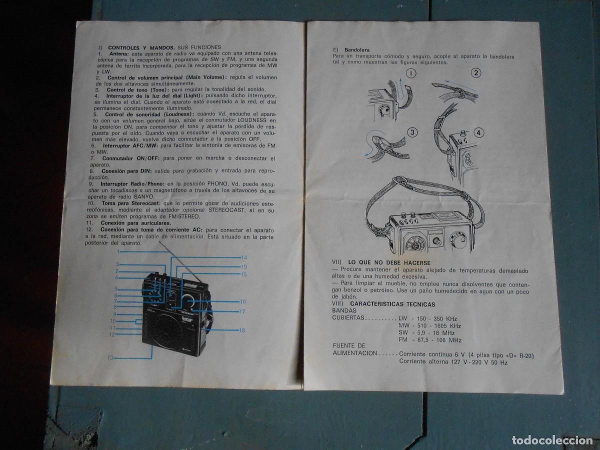 Cat&aacute;logos publicitarios: SANYO Manual de Instrucciones - Foto 2