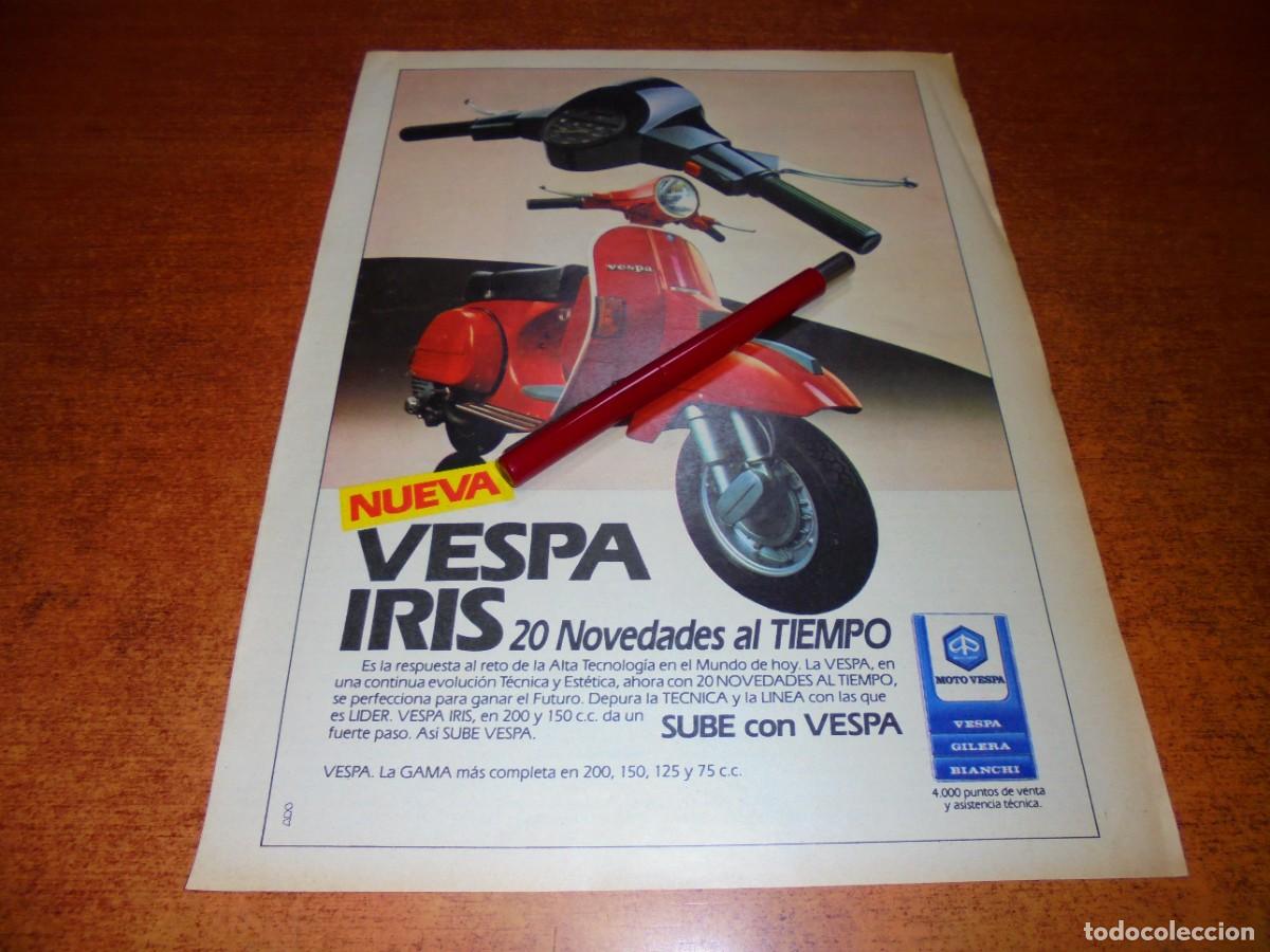 Cat&aacute;logos publicitarios: PUBLICIDAD A&Ntilde;OS 80: VESPA IRIS