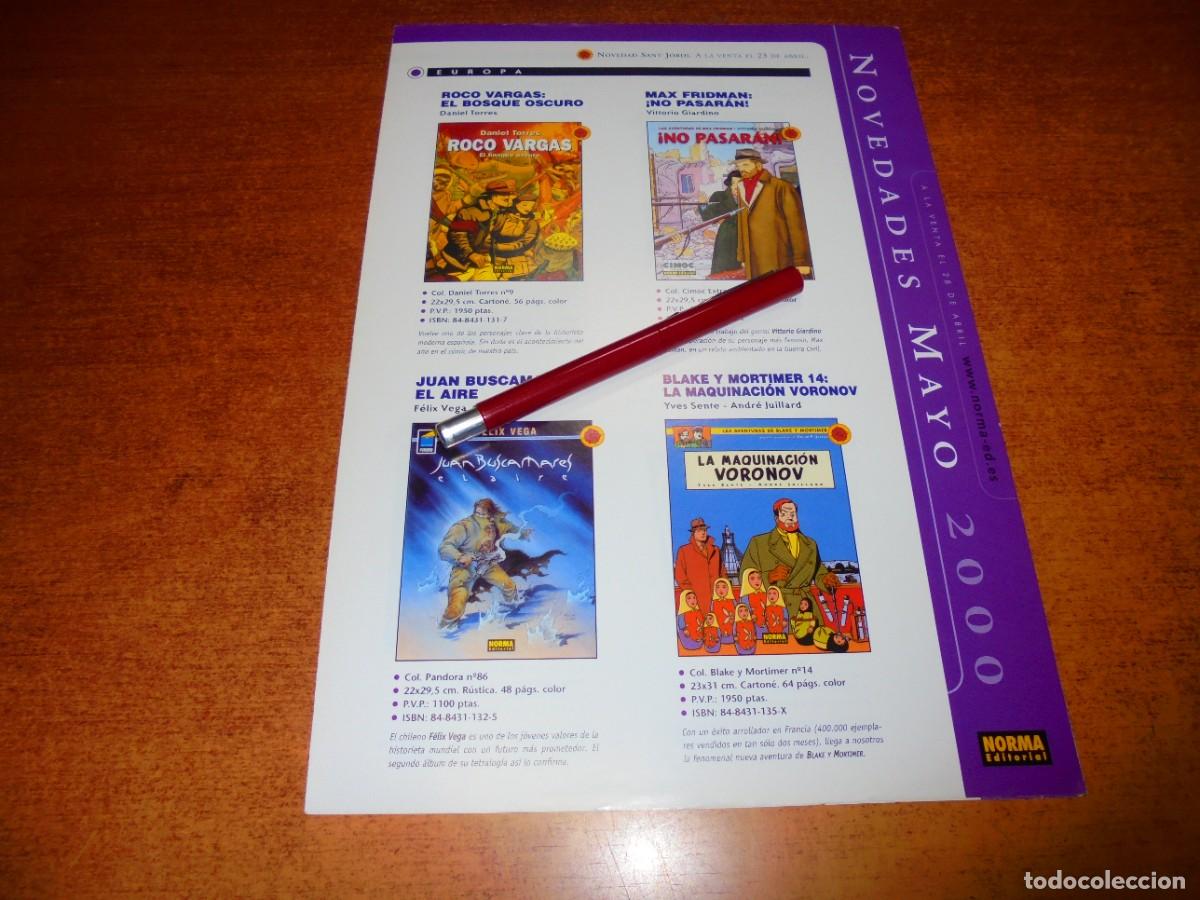 Cat&aacute;logos publicitarios: PUBLICIDAD COMICS 2000: BLAKE Y MORTIMER, HELLBLAZER, HELLBOY, SANDMAN, ROCO VARGAS, MAX FRIDMAN,