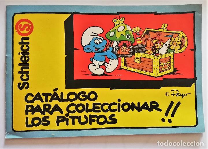 Cat&aacute;logos publicitarios: ANTIGUO CAT&Aacute;LOGO PUBLICIDAD / OLD SMURF CATALOGUE : LOS PITUFOS / SMURFS/ SCHL&Uuml;MPFE