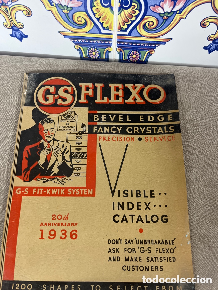 Cat&aacute;logos publicitarios: Cat&aacute;logo de Cristales de relojes FLEXO 1936 - Foto 1
