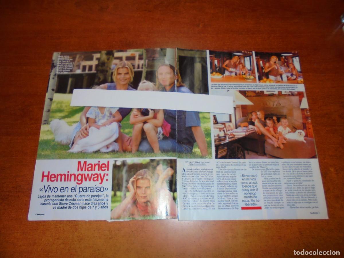 Cat&aacute;logos publicitarios: CLIPPING 1995: JOAN MANUEL SERRAT - MARIEL HEMINGWAY