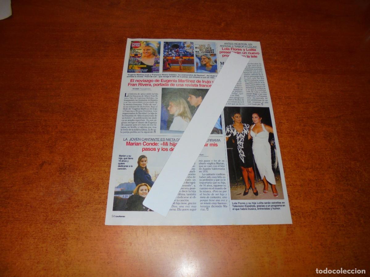 Cat&aacute;logos publicitarios: CLIPPING 1995: LOLA FLORES Y LOLITA - EUGENIA MARTINEZ DE IRUJO - MARIAN CONDE - SARAH FERGUSON -