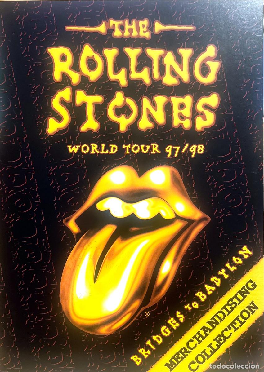 Cat&aacute;logos publicitarios: THE ROLLING STONES - BRIDGES TO BABYLON 97-98 - OFFICIAL MERCHANDISE CATALOGUE