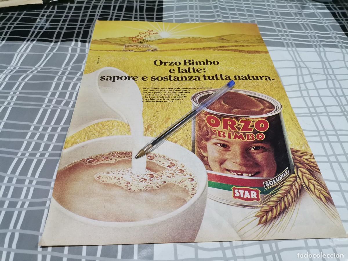 Cat&aacute;logos publicitarios: COLA CAO ORZO BIMBO SOLUBLE STAR ANUNCIO PUBLICIDAD REVISTA EN ITALIANO 1983