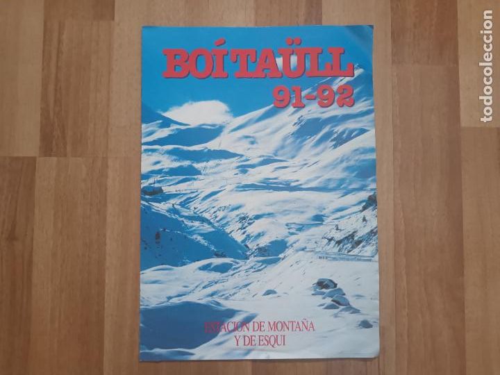 Cat&aacute;logos publicitarios: SKI CATALOGO ESTACION ESQUI BOI TAULL. PLANO PISTAS TEMP 1991 1992