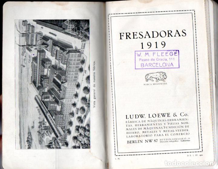 Cat&aacute;logos publicit&aacute;rios: FRESADORAS LUDW LOEWE BERLIN (1919) - 142 P&Aacute;GINAS