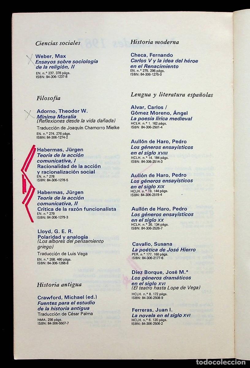 Cat&aacute;logos publicitarios: TAURUS EDICIONES. CAT&Aacute;LOGO GENERAL TEM&Aacute;TICO 1987. - Foto 6