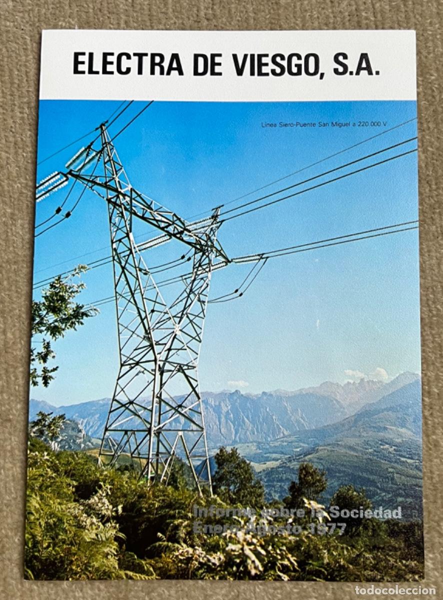 Advertising Catalogs: Electra de Viesgo, S.A. - Informe sobre la Sociedad Enero - Agosto 1977 (Candida - Ramales - Siero)
