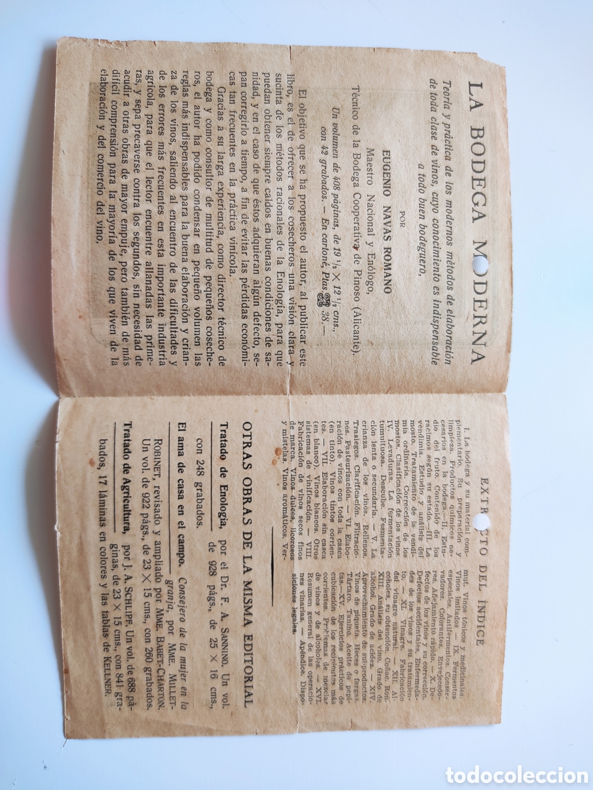 Cat&aacute;logos publicitarios: antiguo programa la bodega moderna E Naval Romano - Foto 3