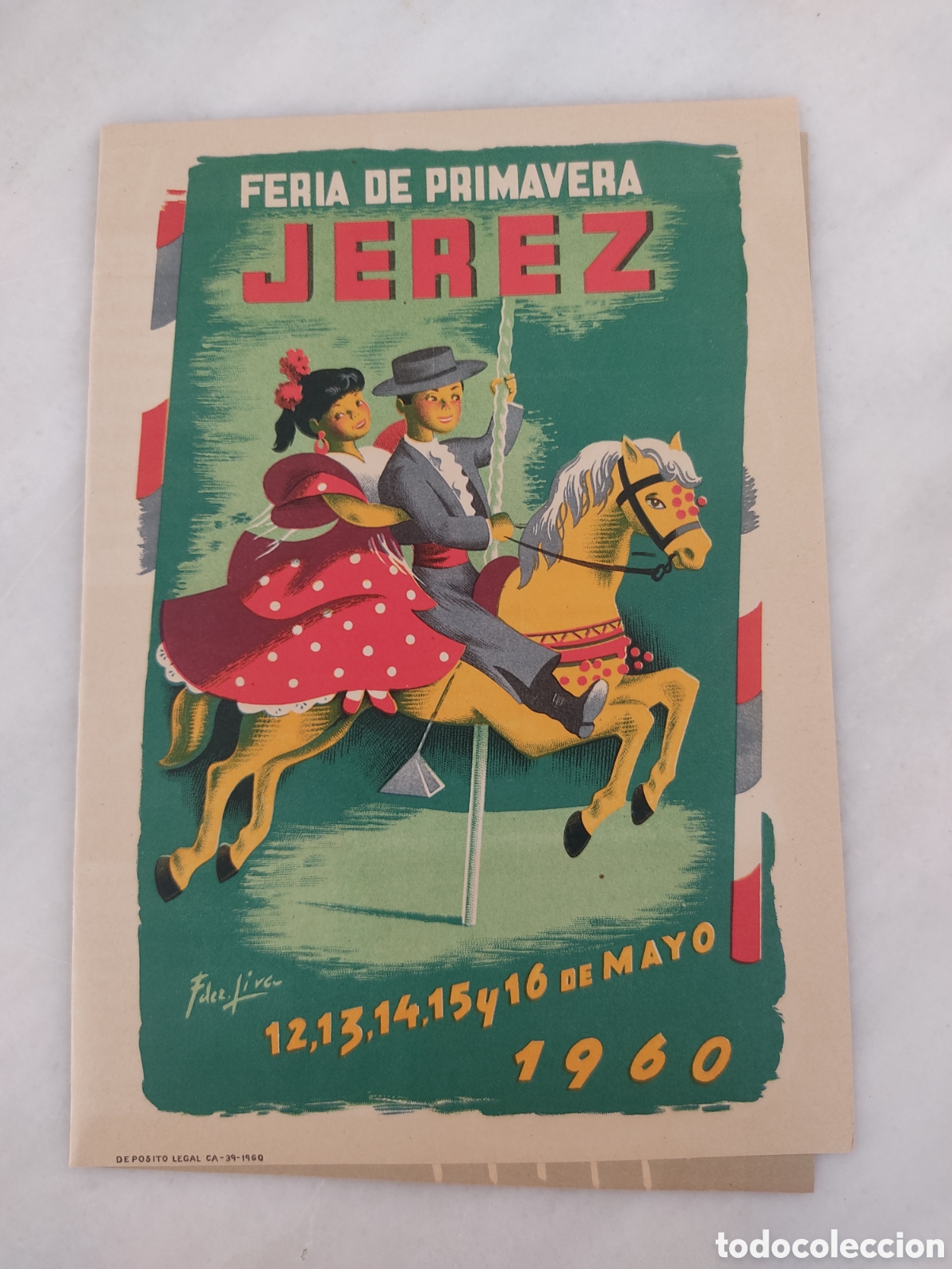Cat&aacute;logos publicitarios: Programa feria de primavera 1960 jerez - Foto 1