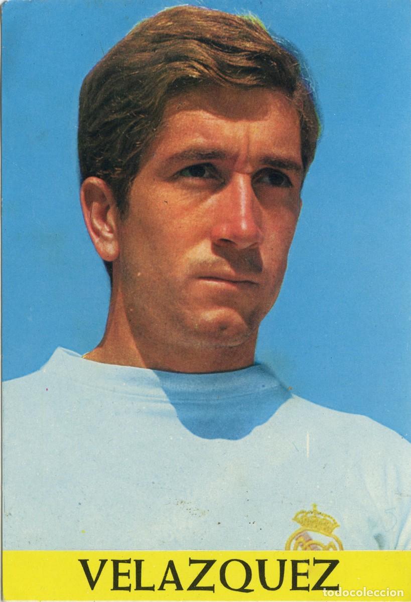 Cat&aacute;logos publicitarios: ANTIGUA POSTAL MANOLO VEL&Aacute;ZQUEZ - REAL MADRID