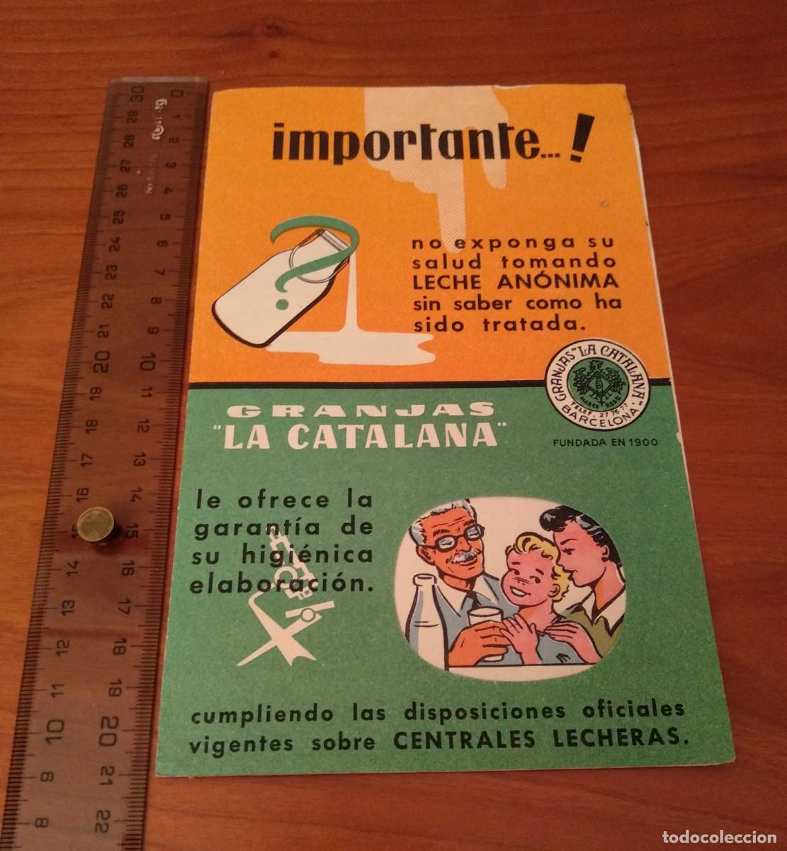Cat&aacute;logos publicitarios: Full antic de propaganda de GRANJAS &rdquo;LA CATALANA&rdquo; - Foto 1