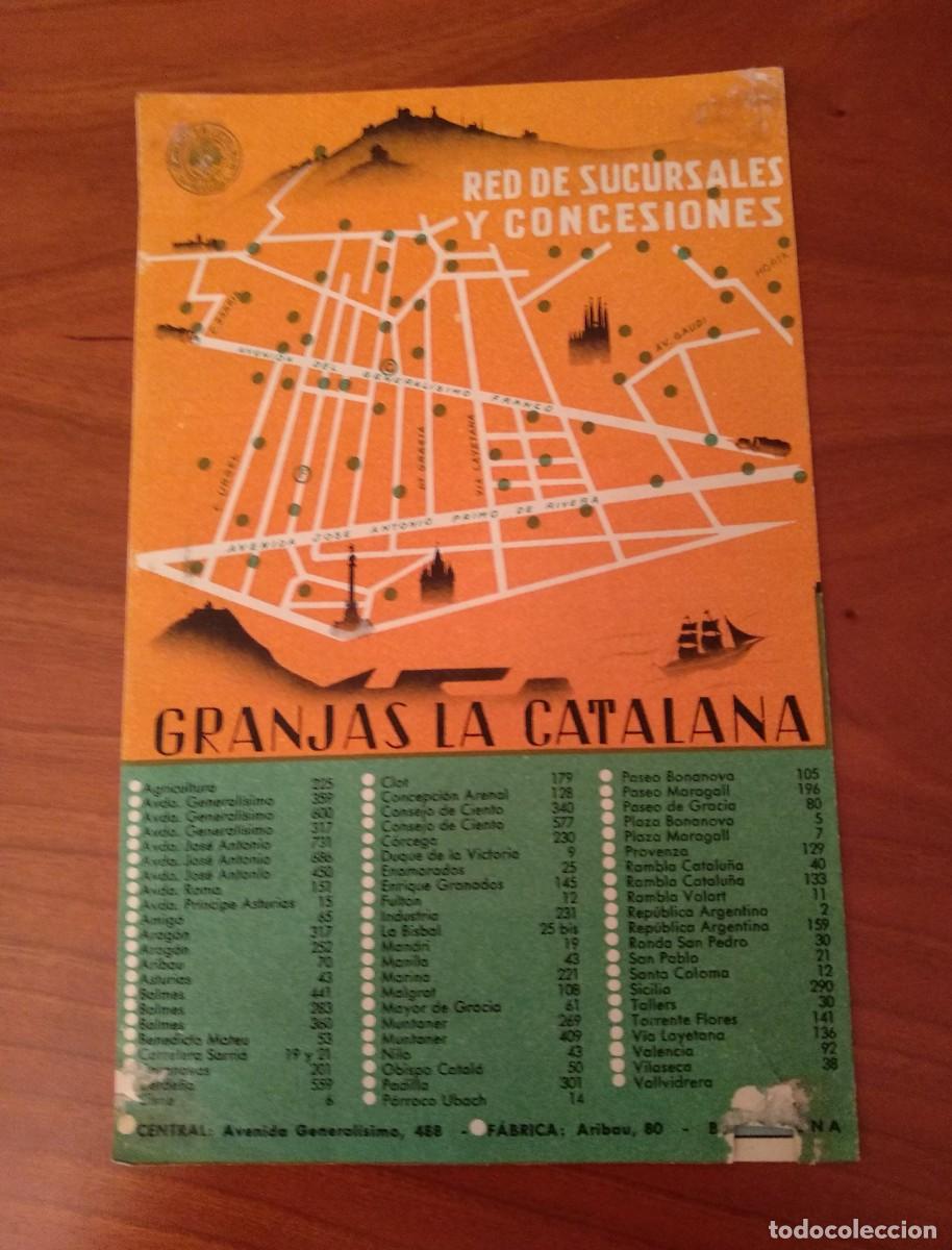 Cat&aacute;logos publicitarios: Full antic de propaganda de GRANJAS &rdquo;LA CATALANA&rdquo; - Foto 4