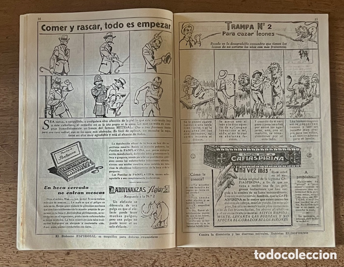 Cat&aacute;logos publicitarios: ALMANAQUE BAYER PARA 1928 - Foto 3