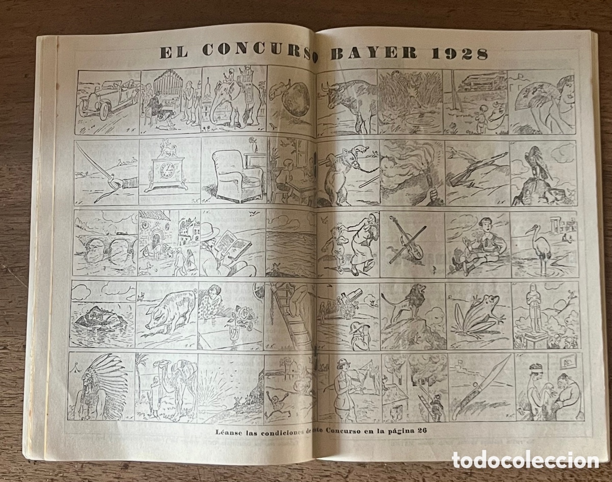 Cat&aacute;logos publicitarios: ALMANAQUE BAYER PARA 1928 - Foto 4