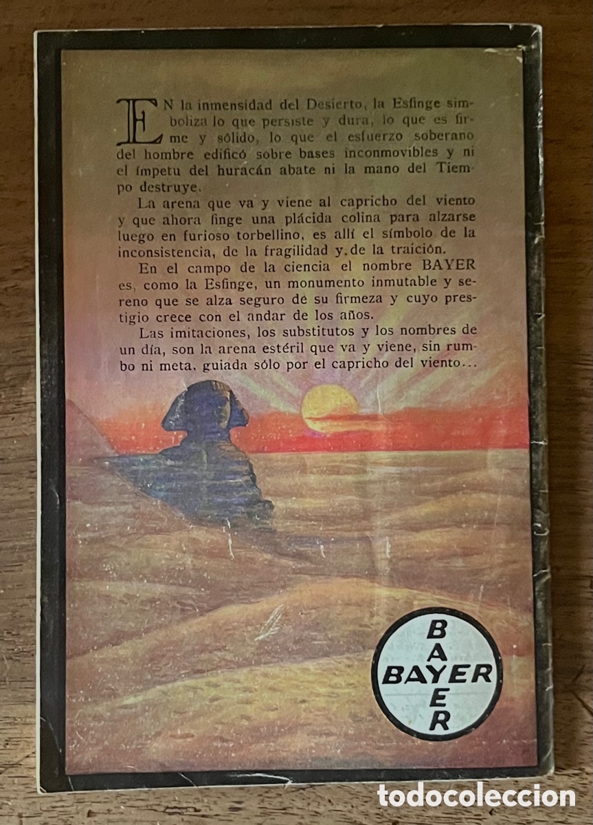 Cat&aacute;logos publicitarios: ALMANAQUE BAYER PARA 1928 - Foto 5