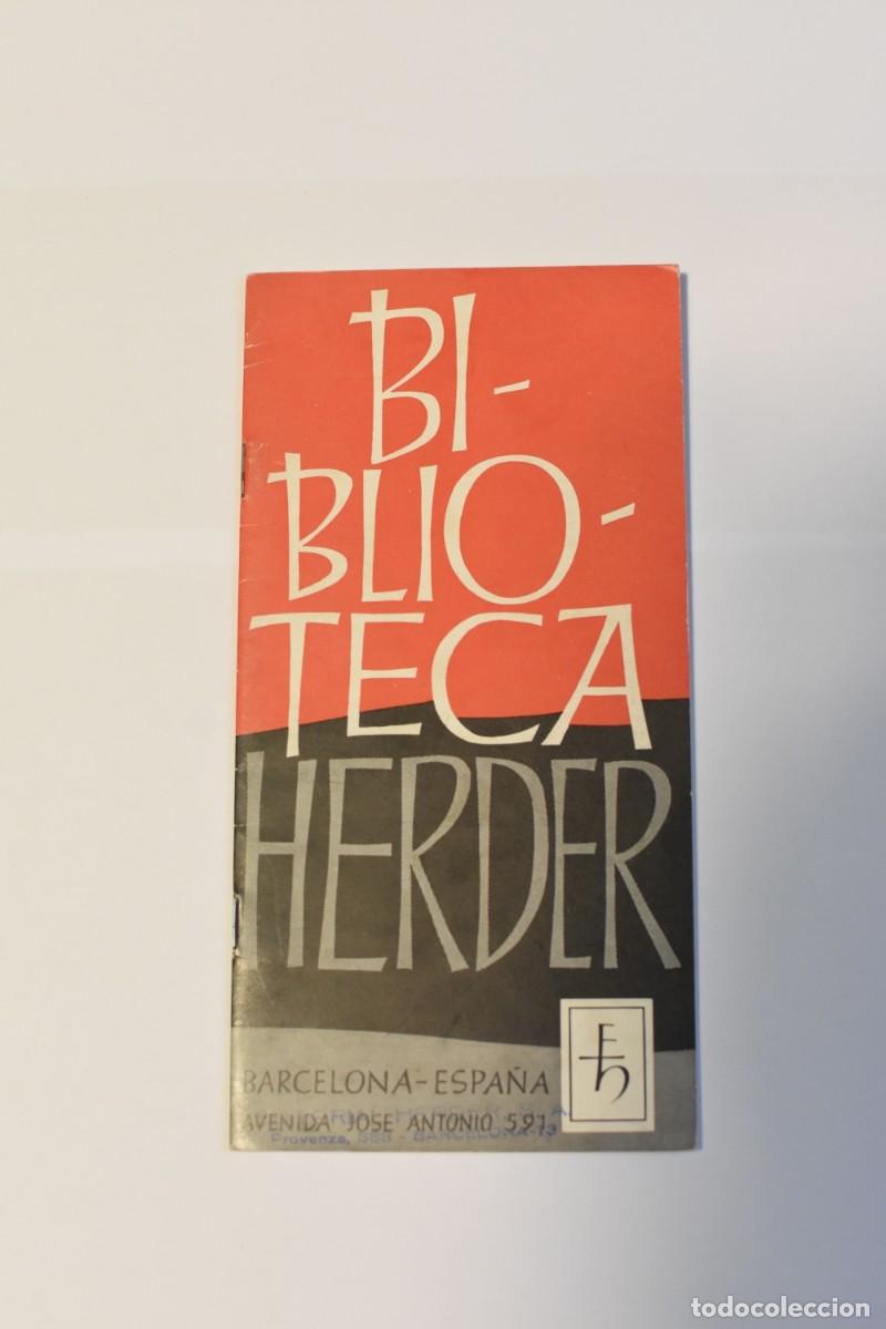 Antiguo cat&aacute;logo de libros de la Editorial Herder