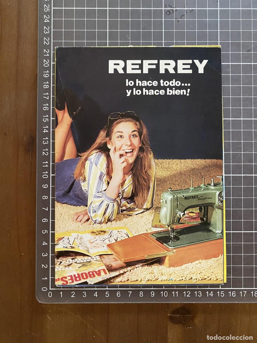 Advertising Catalogs: PUBLICIDAD CATALOGO MAQUINAS DE COSER REFREY LO HACE TODO...Y LO HACE BIEN! DESPLEGABLE MUEBLES