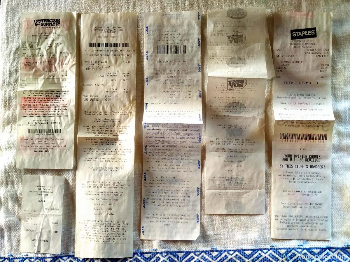 Werbekataloge: COLECCI&Oacute;N DE TICKETS DE GRANDES CADENAS COMERCIALES DE ESTADOS UNIDOS