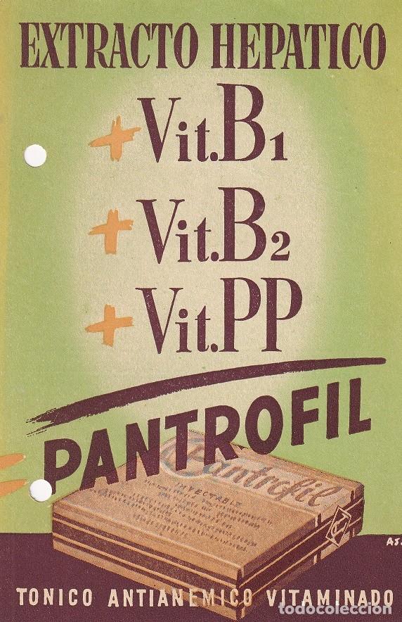 Cat&aacute;logos publicitarios: Antigua publicidad medicamento Barcelona / Laboratorio Jhonel S.L. - Pantrofil Antian&eacute;mico extrac...