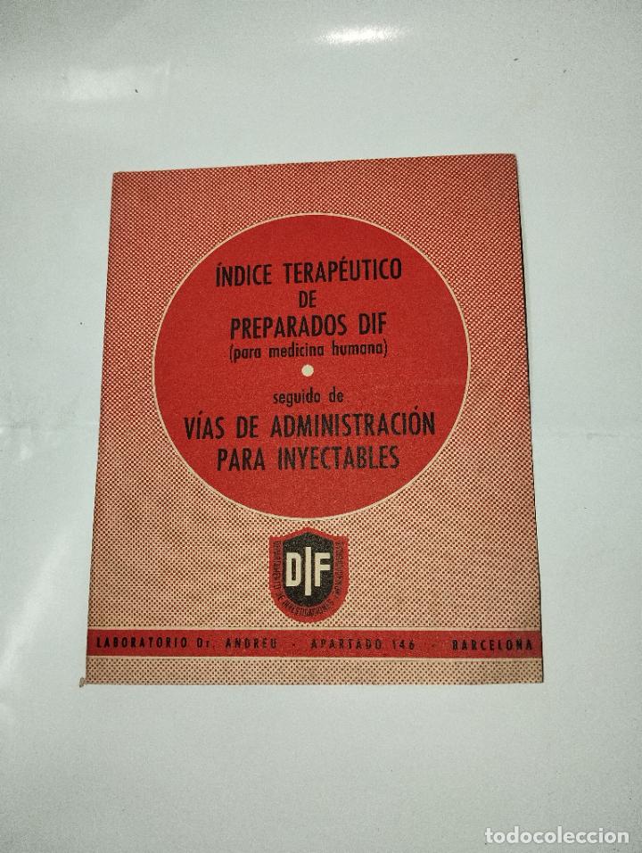Catalogues publicitaires: VADEMECUM LABORATORIO DIF DR ANDREU A&Ntilde;OS 50 FARMACIA CAT&Aacute;LOGO PUBLICIDAD