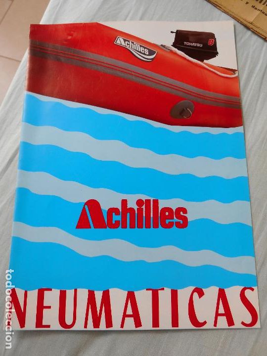 Cat&aacute;logos publicitarios: ANTIGUO CATALOGO ACHILLES NEUMATICAS TOHATSU MOTOR BOATS S.A