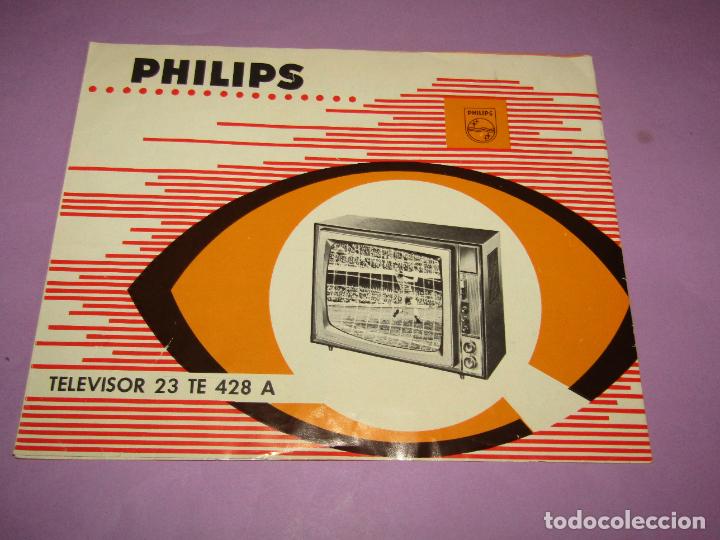 Catalogues publicitaires: Antiguo Manual de Televisi&oacute;n Televisor PHILIPS - A&ntilde;o 1960s.