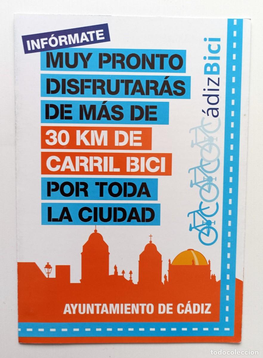 Cat&aacute;logos publicit&aacute;rios: FOLLETO PUBLICITARIO AYUNTAMIENTO DE C&Aacute;DIZ: NUEVO CARRIL BICI