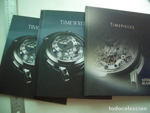 Cat&aacute;logos publicitarios: 3 cat&aacute;logos Montblanc Escritura, Relojes, Piel.