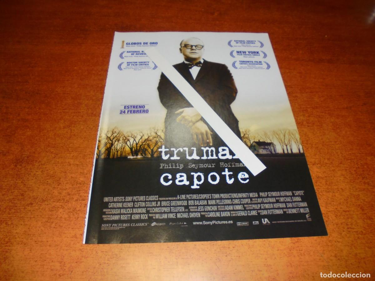 Cat&aacute;logos publicitarios: PUBLICIDAD CINE 2006: TRUMAN CAPOTE. PHILLIP SEYMOUR HOFFMAN.